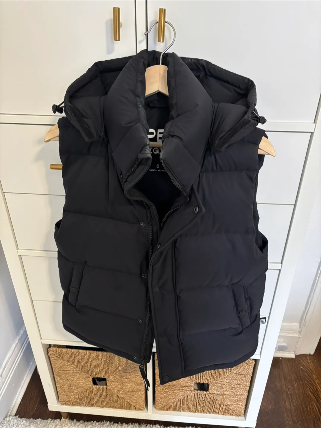 TNA SuperPuff Vest (Size S, Black) thumbnail