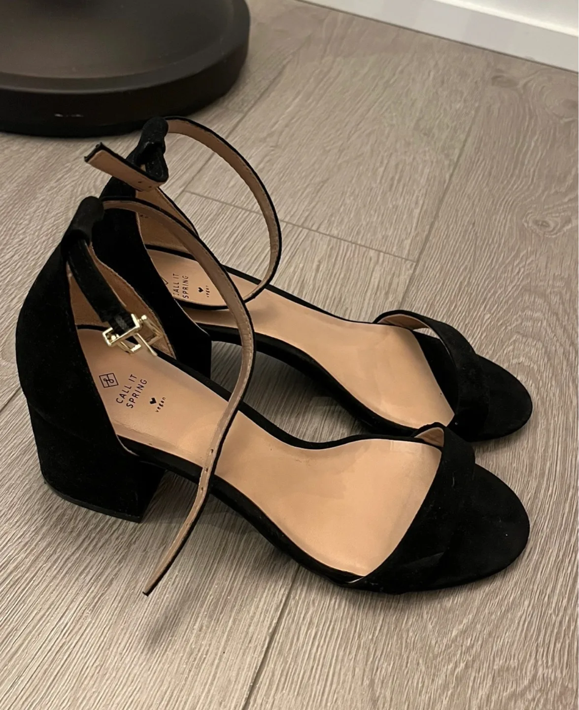 Moving out sale ‼️Call It Spring Black Heel Sandals size 7 thumbnail