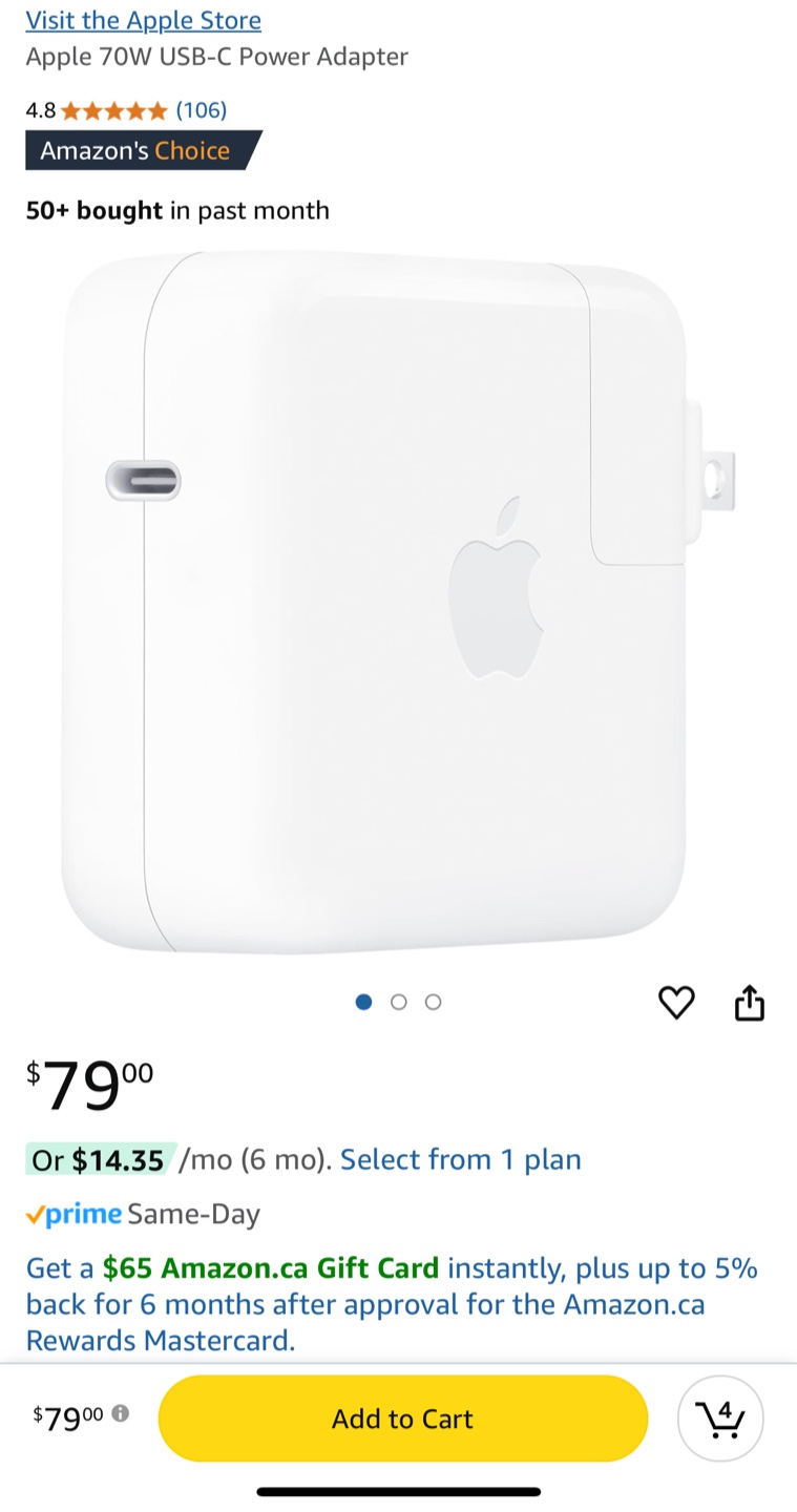Apple 67W USB-C Power Adapter with EU Plug - photo 4