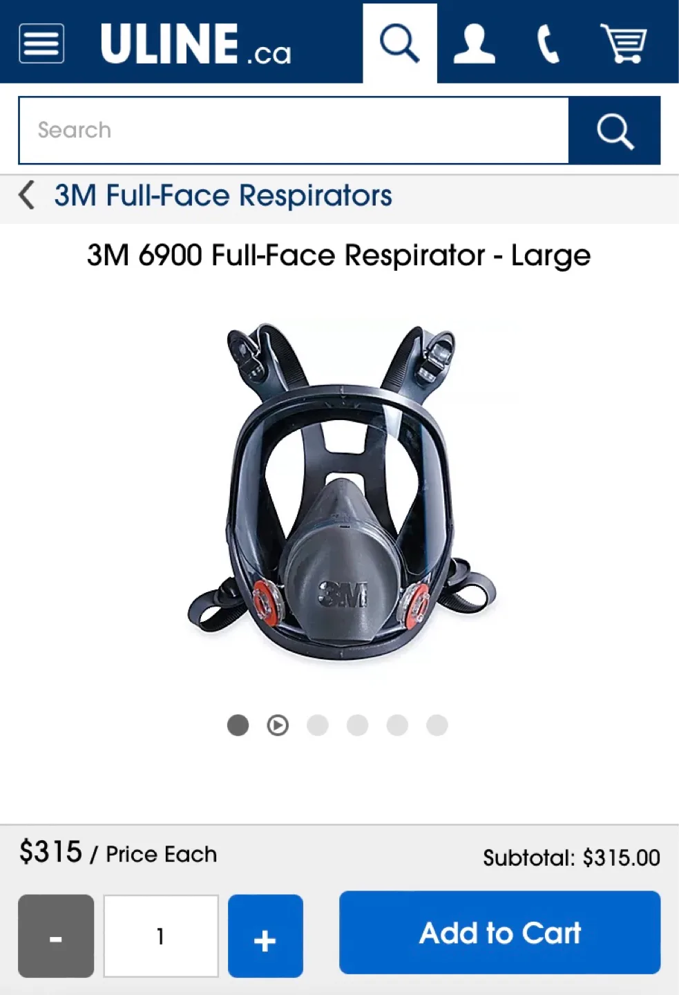 Uline 3M Respirator masks & filters $700 bundle New image indicator(3)