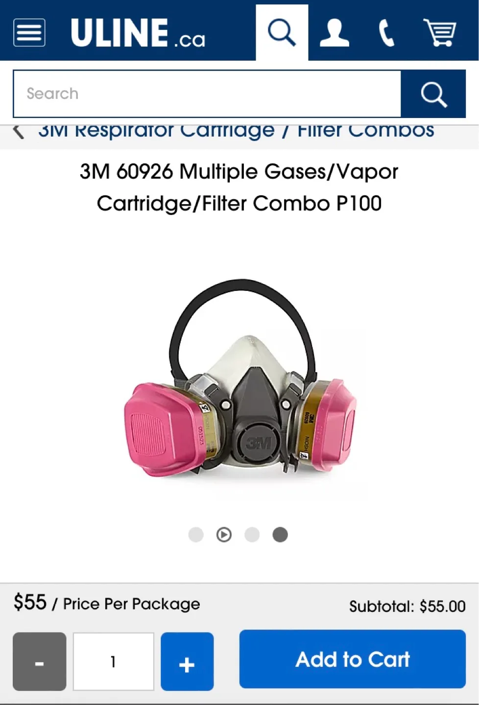 Uline 3M Respirator masks & filters $700 bundle New image indicator(6)