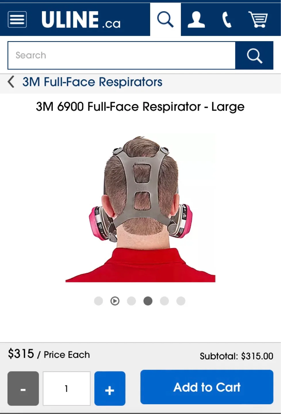 Uline 3M Respirator masks & filters $700 bundle New image indicator(4)