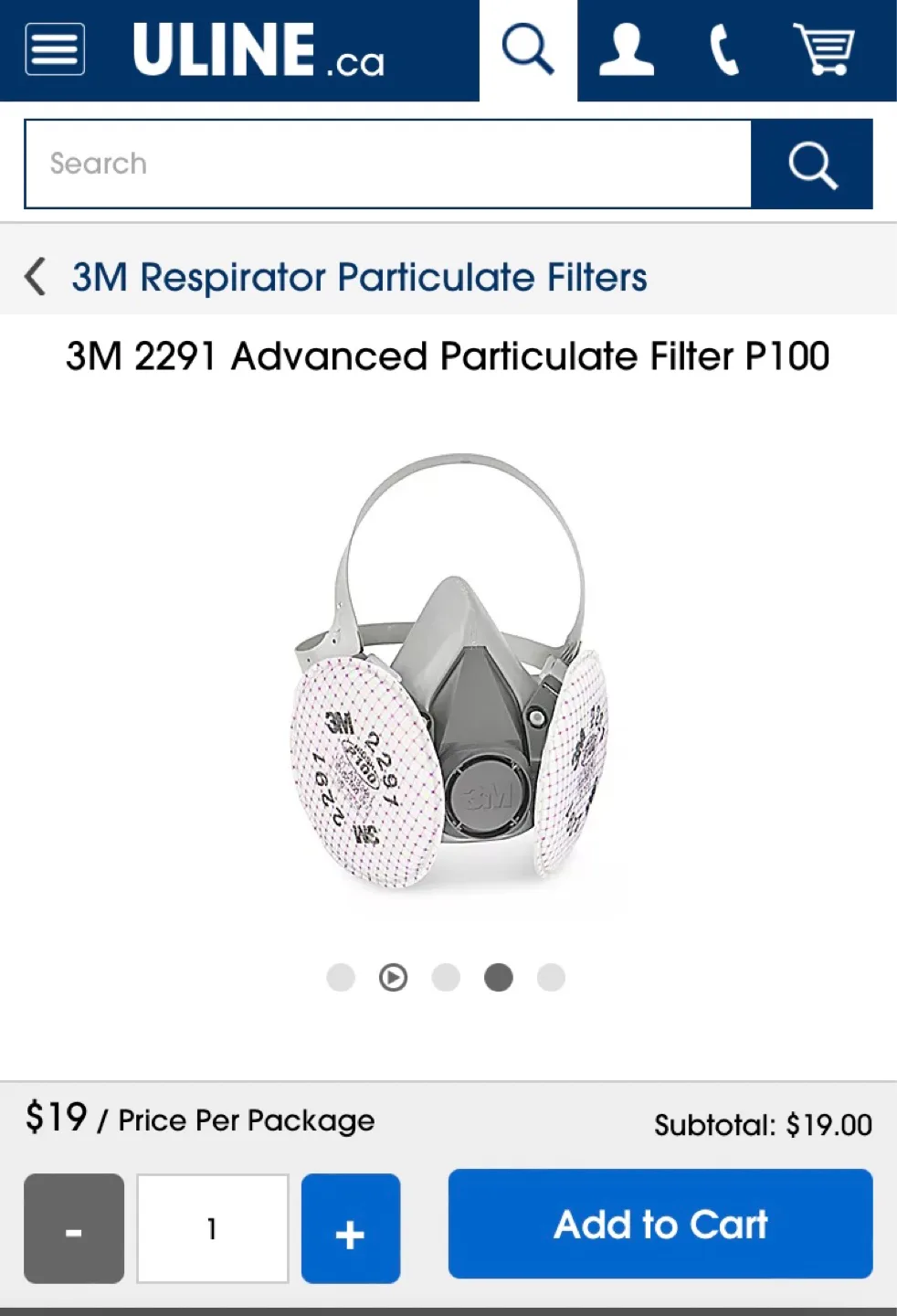Uline 3M Respirator masks & filters $700 bundle New image indicator(8)