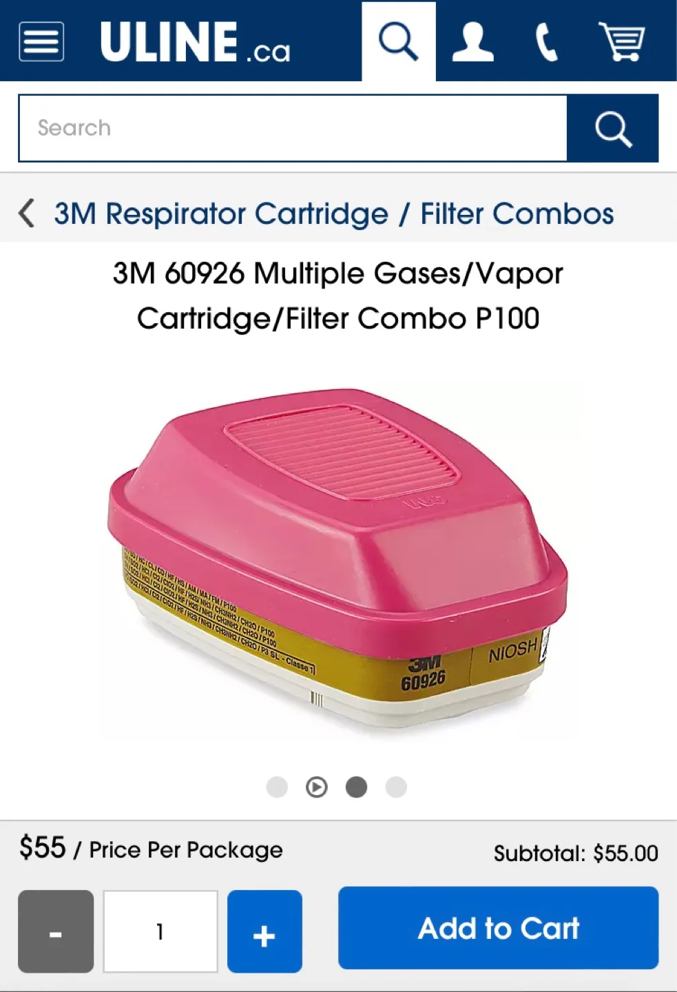 Uline 3M Respirator masks & filters $700 bundle New image indicator(7)