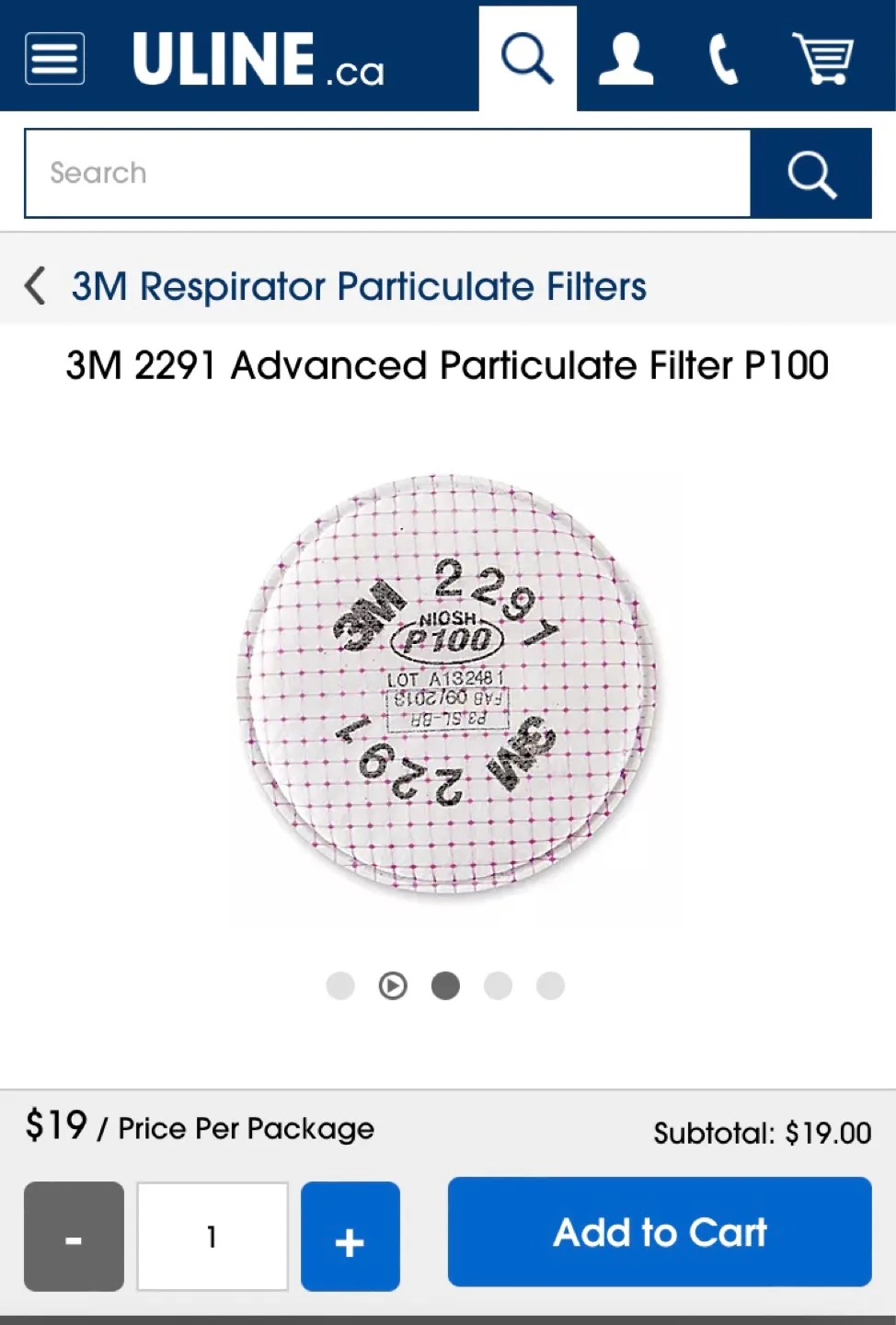 Uline 3M Respirator masks & filters $700 bundle New image indicator(10)