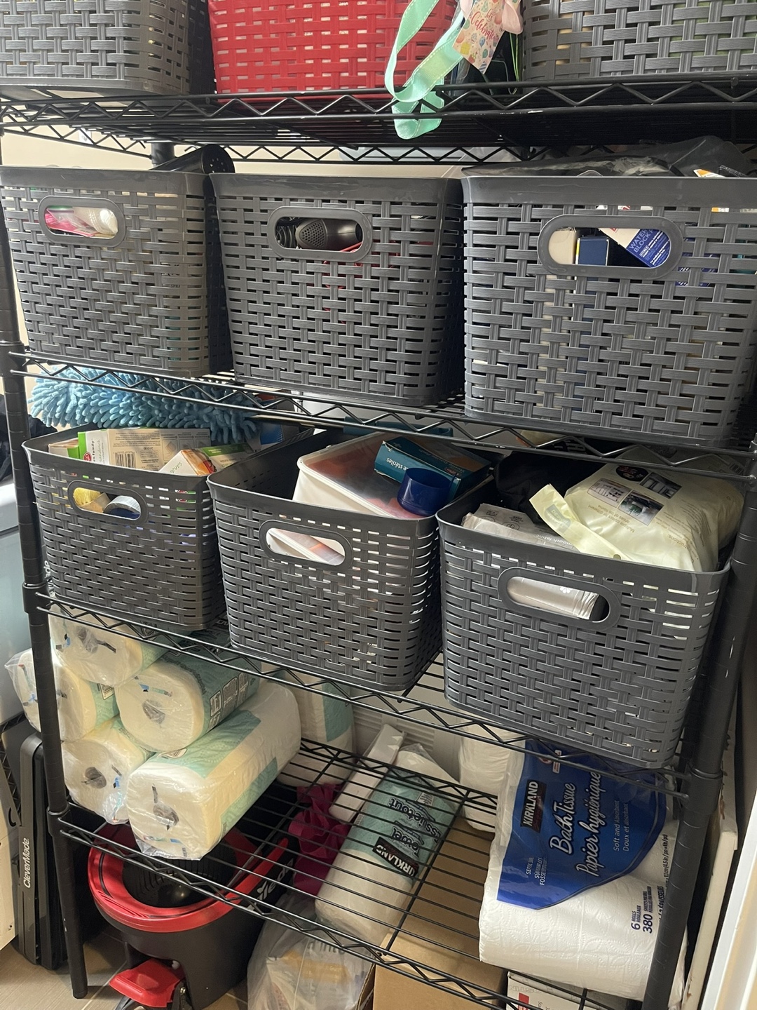 4-Shelf Adjustable Heavy Duty Steel Wire Rack