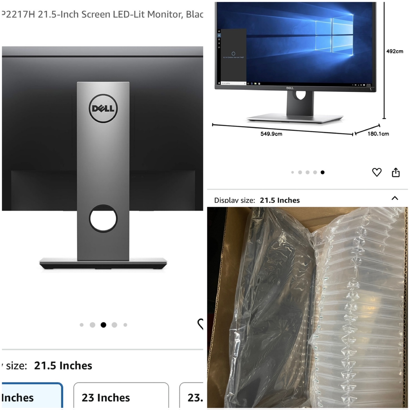 Dell P2217H 21.5-inch LED Monitor