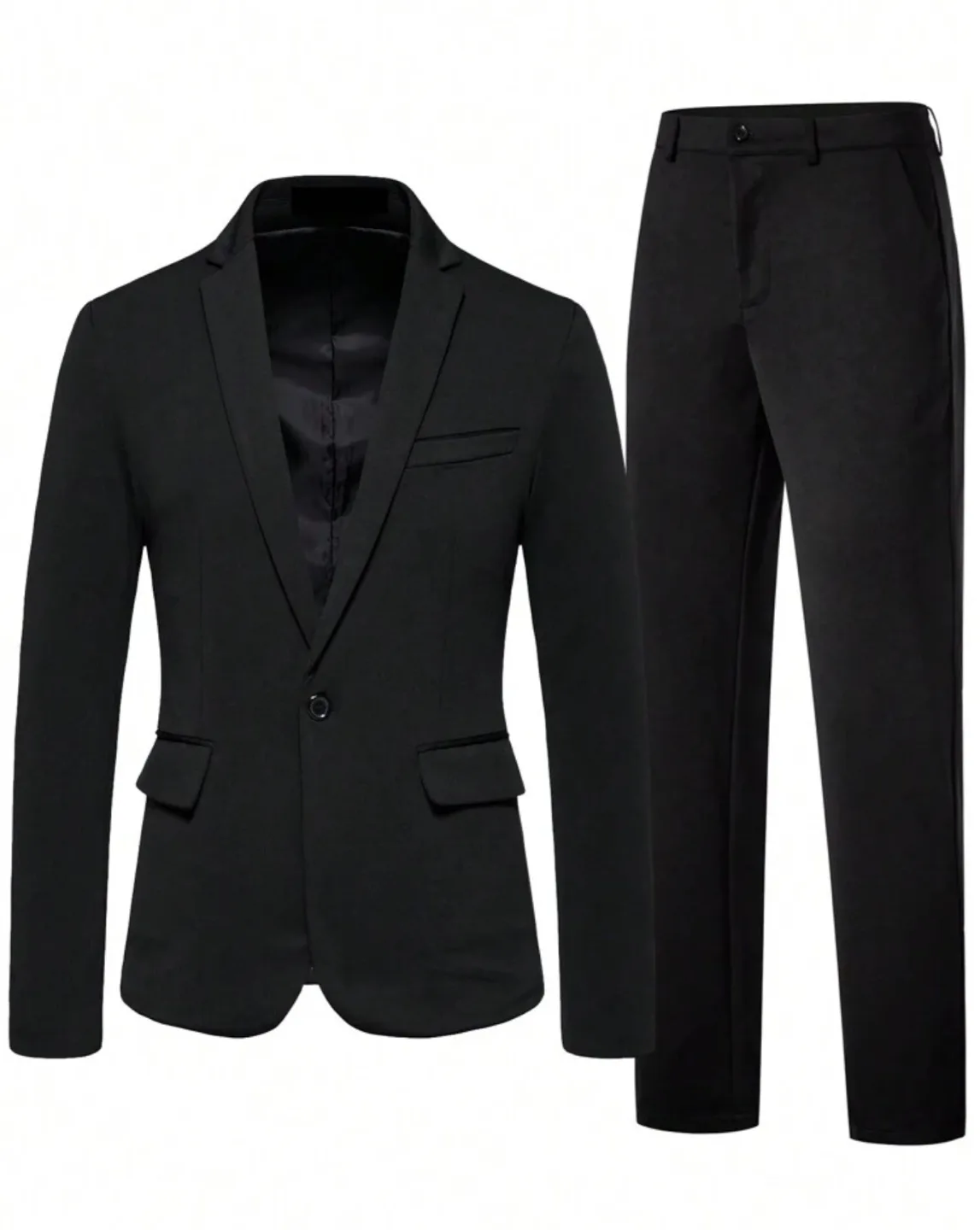 Men's Black Suit - Blazer and Trousers image indicator(3)