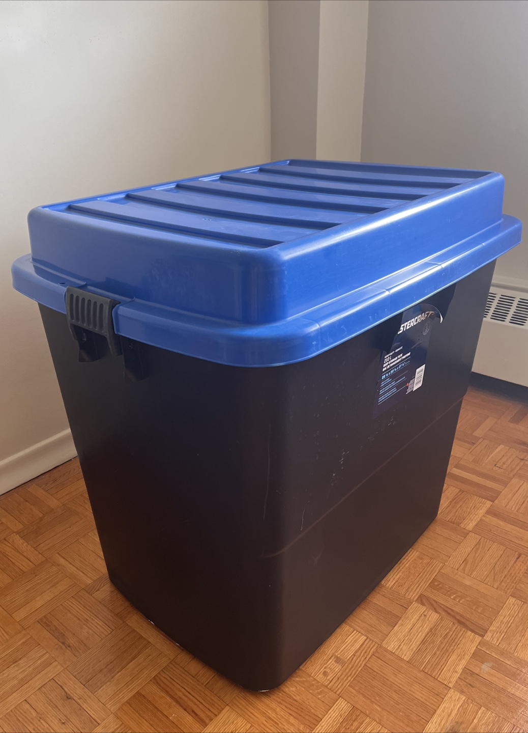 Heavy Duty Storage Box with Wheels 210 L
