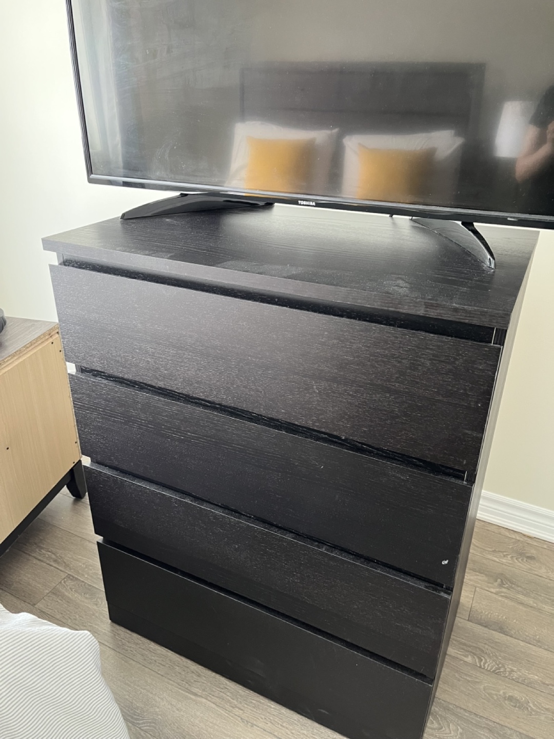Black 4-Drawer Dresser - photo 2
