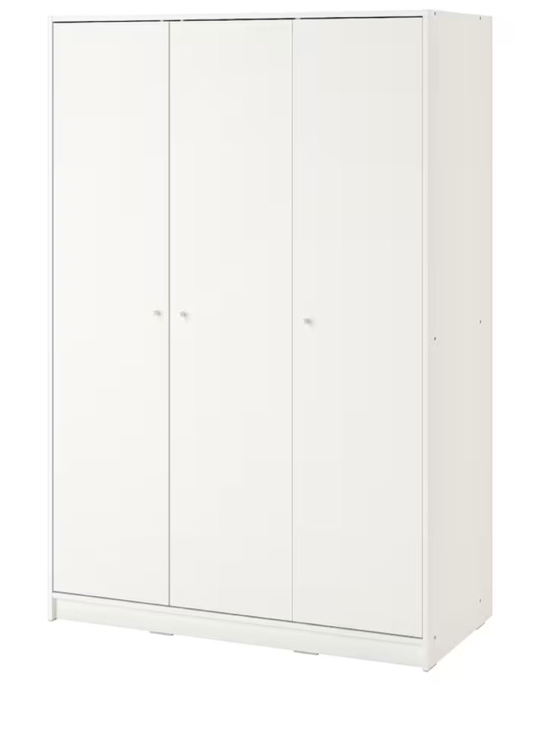 White Ikea KLEPPSTAD Wardrobe with 3 doors - photo 3