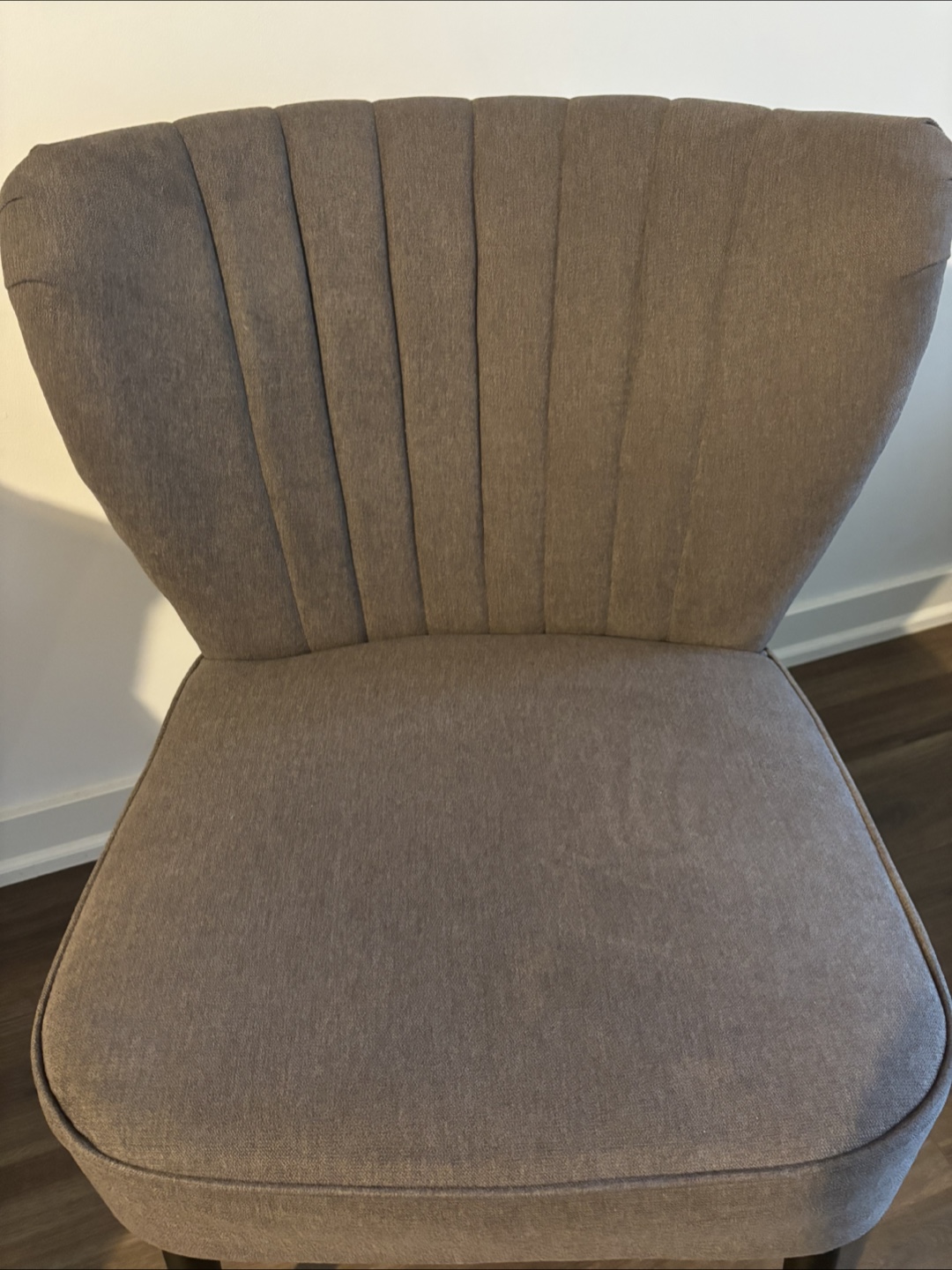Pair of Grey Fabric Accent Chairs🧡 - photo 5