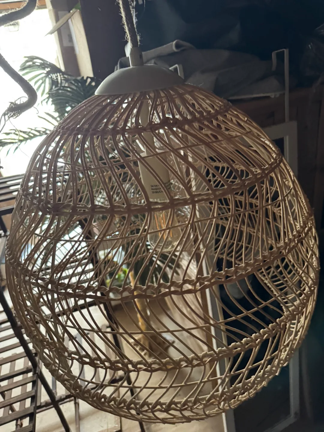 Woven Rattan Pendant Light thumbnail