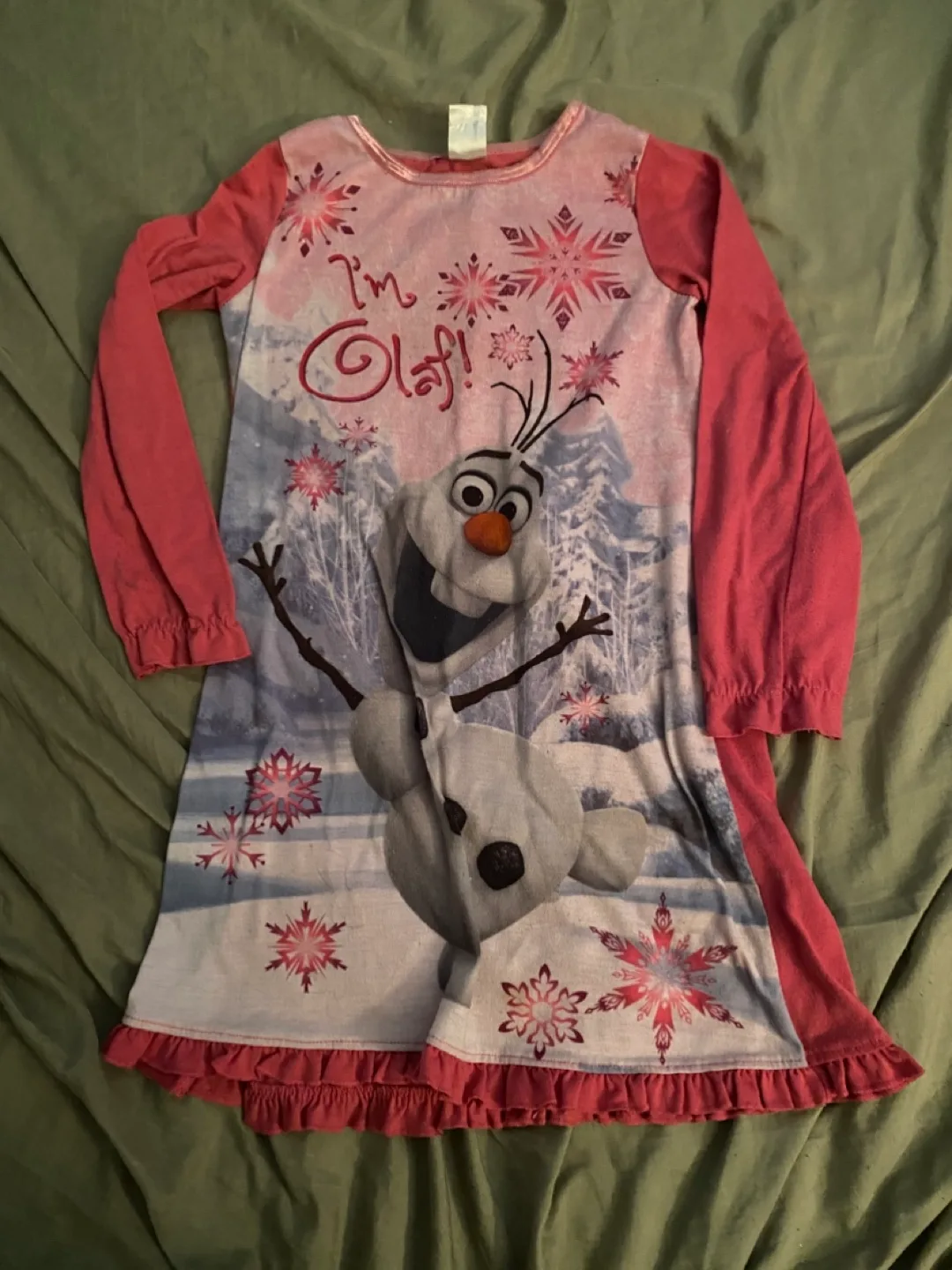 Disney Frozen Olaf Girls' Nightgown - Size 6