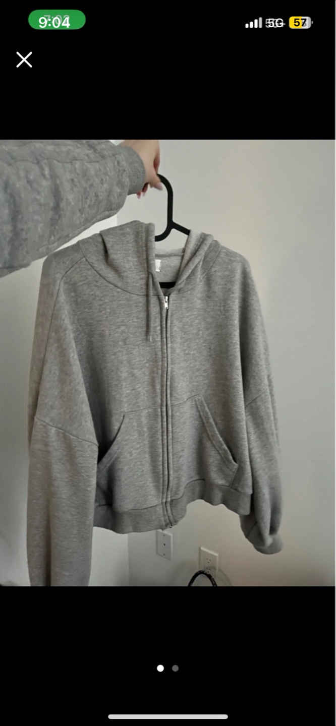 Grey Zip-Up Hoodie
