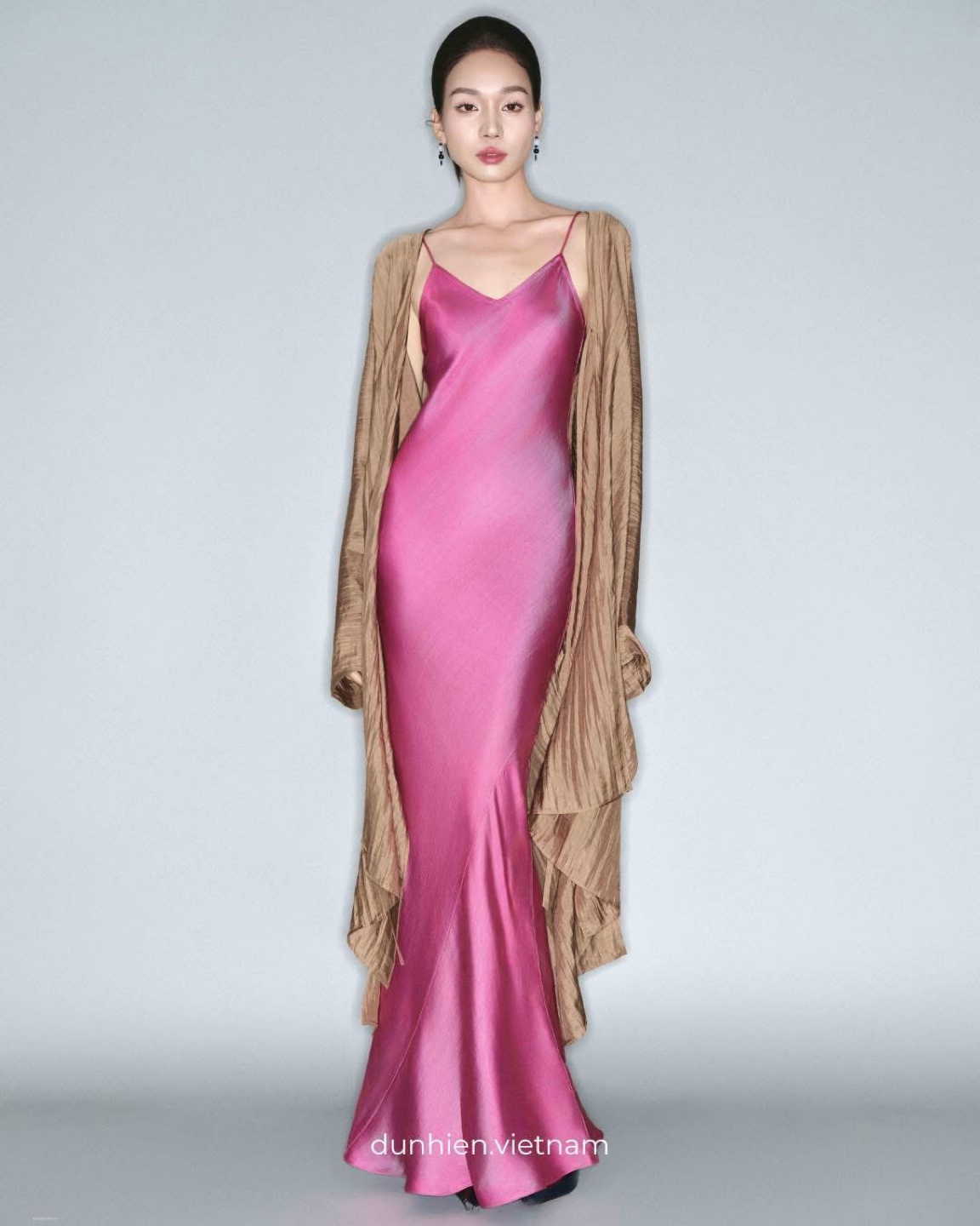 Stunning Pink Satin Slip Dress - photo 5