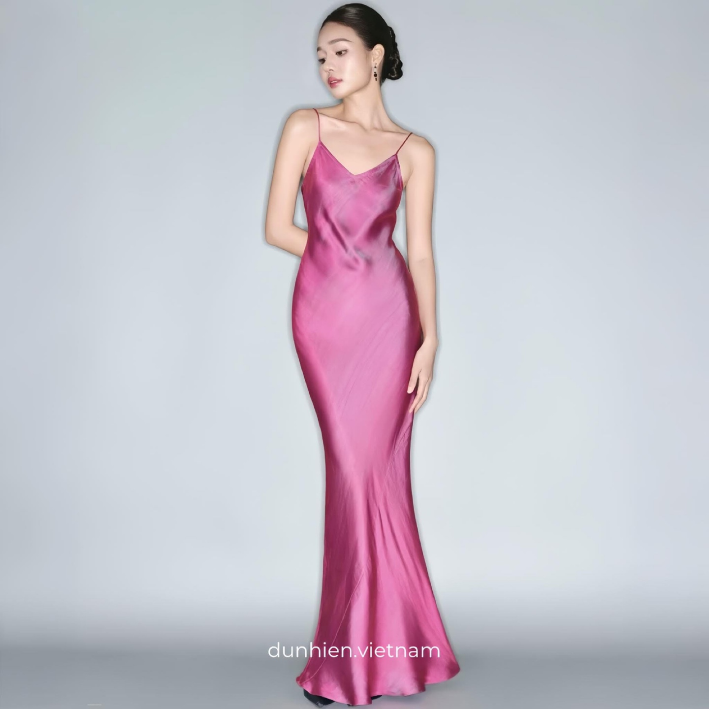 Stunning Pink Satin Slip Dress - photo 3
