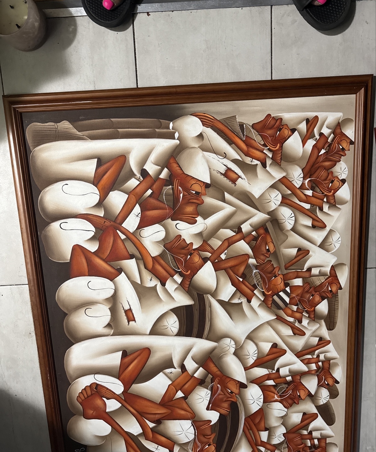 Set of Three African-Inspired Art Pieces - photo 2