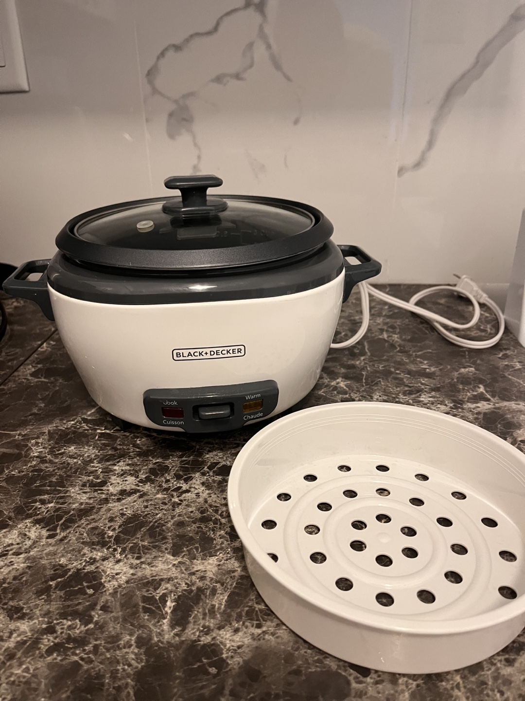 3-Cup Rice Cooker with Steamer