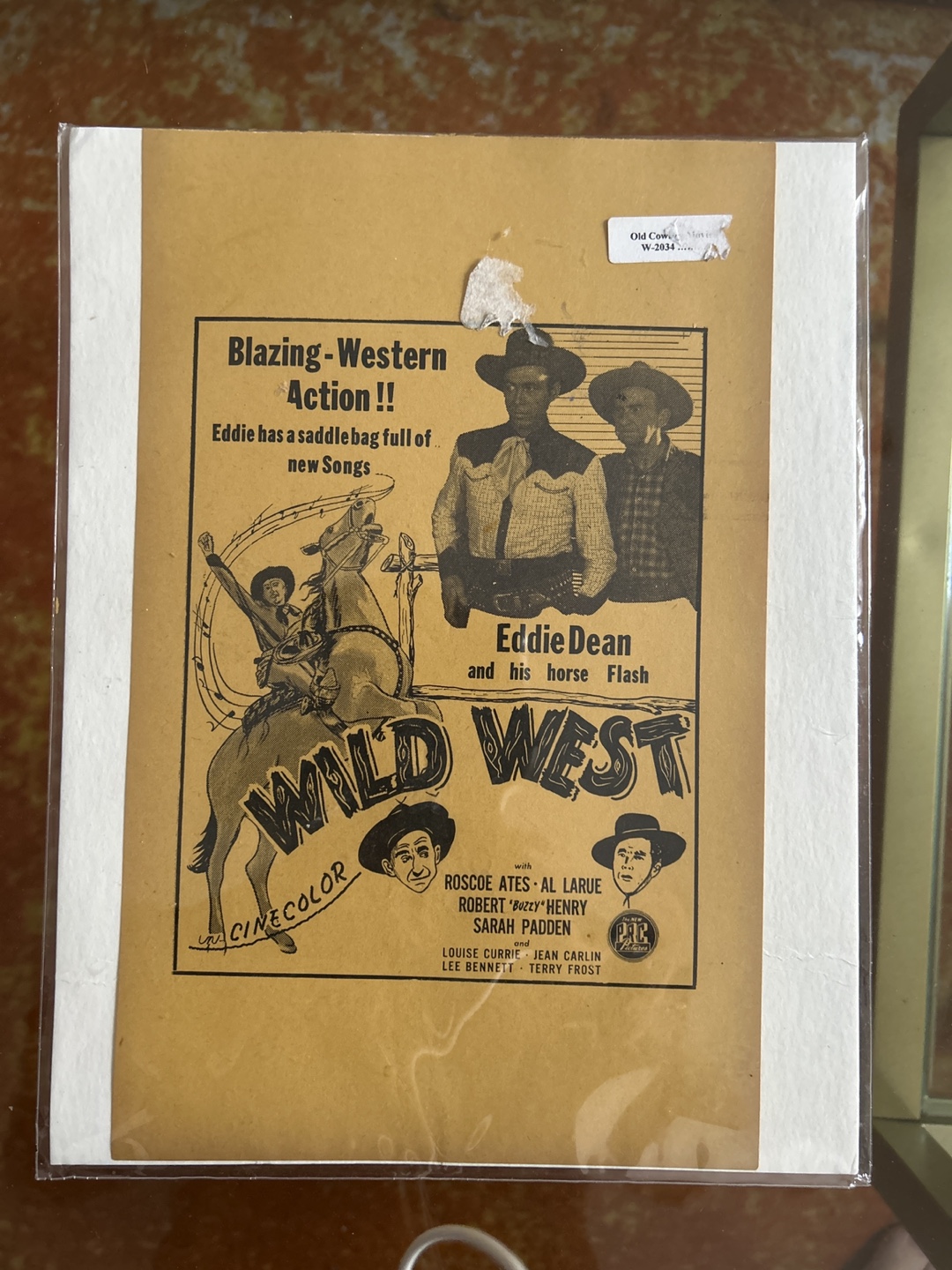 Vintage Wild West Cinecolor Movie Poster
