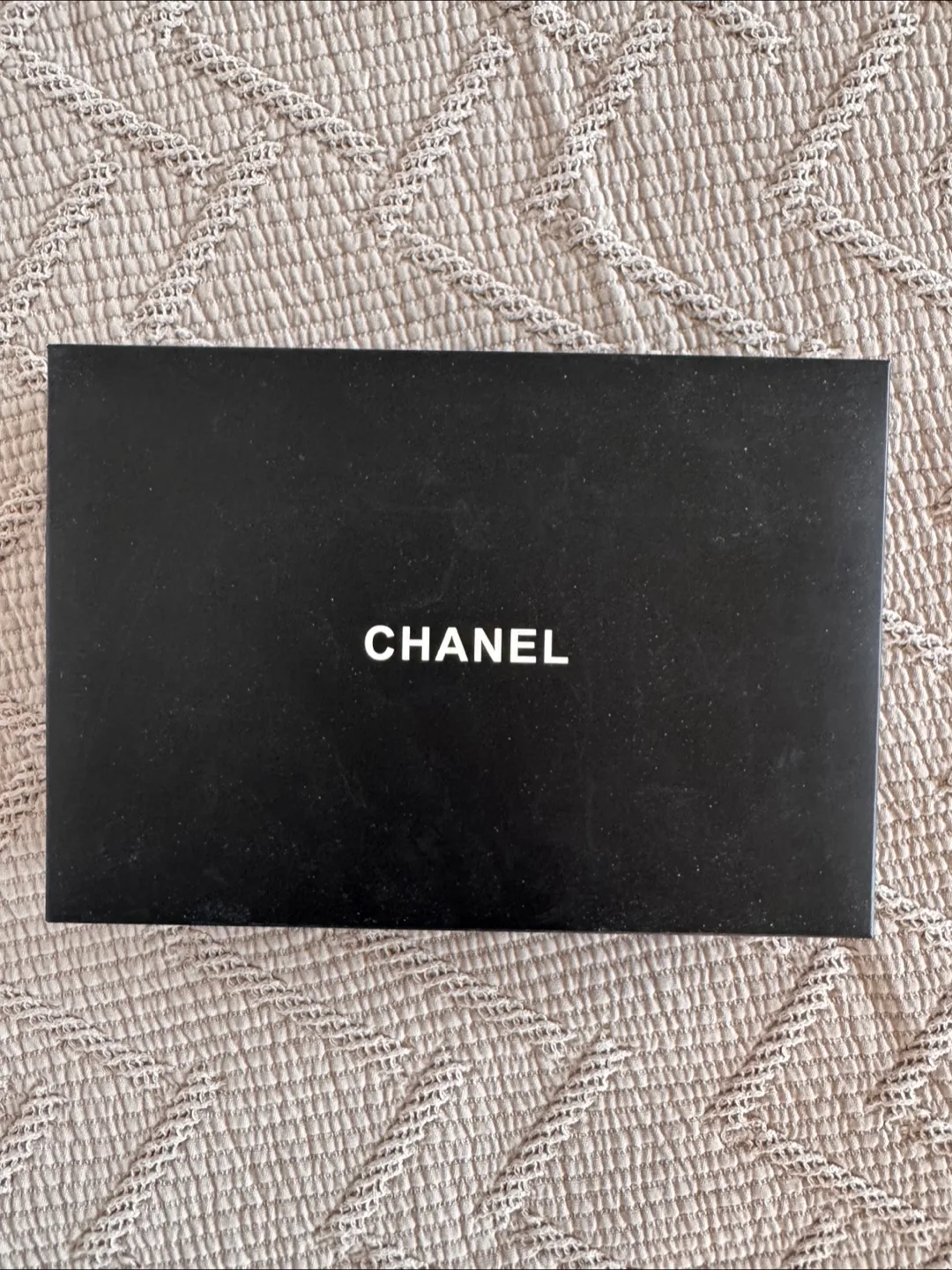 Authentic Chanel Black Zipper Pouch with Box image indicator(2)