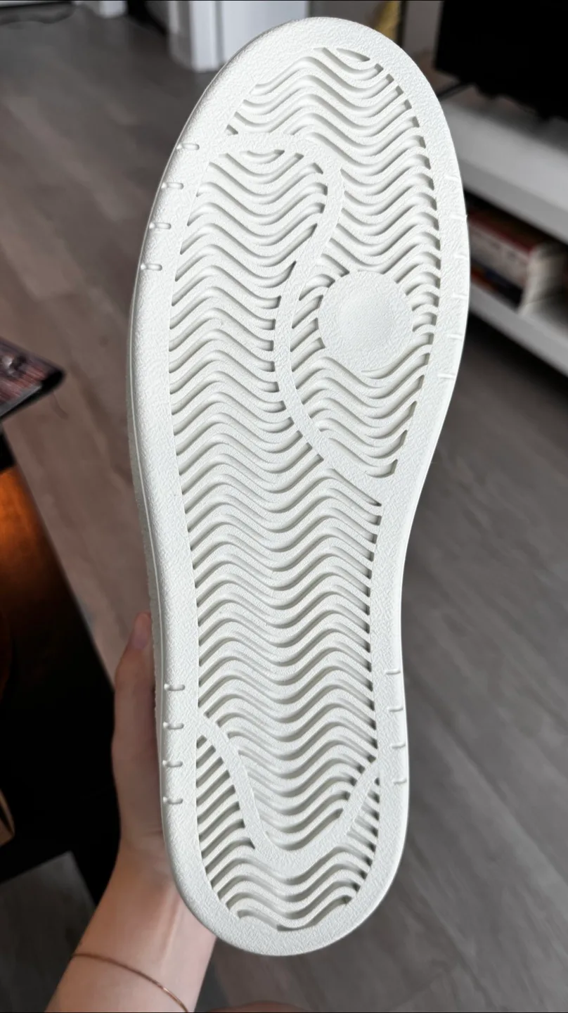 NEW Zara Men White Leather Sneakers - Size 44 image indicator(3)