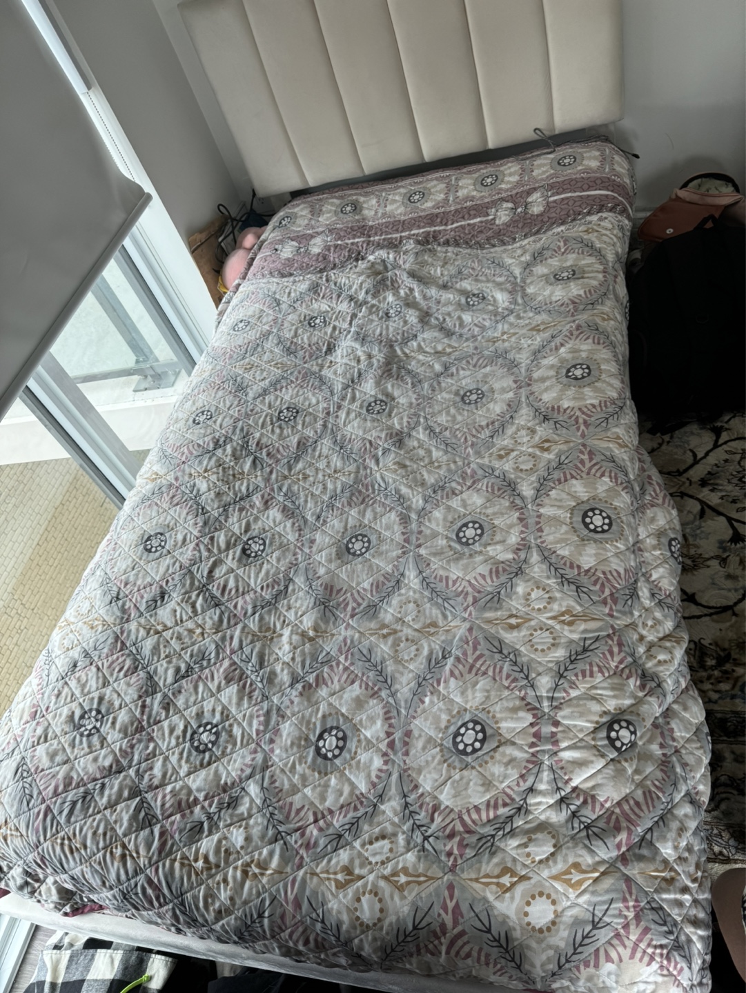 Twin-size Bed Frame with Headboard - photo 4