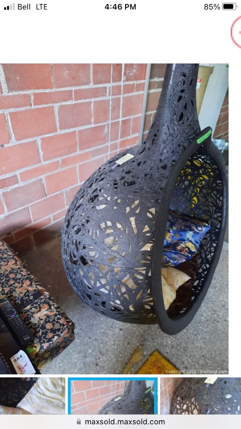 Mauna Sway Natural Basalt (Volcanic Rock) Hanging Chair image indicator(2)