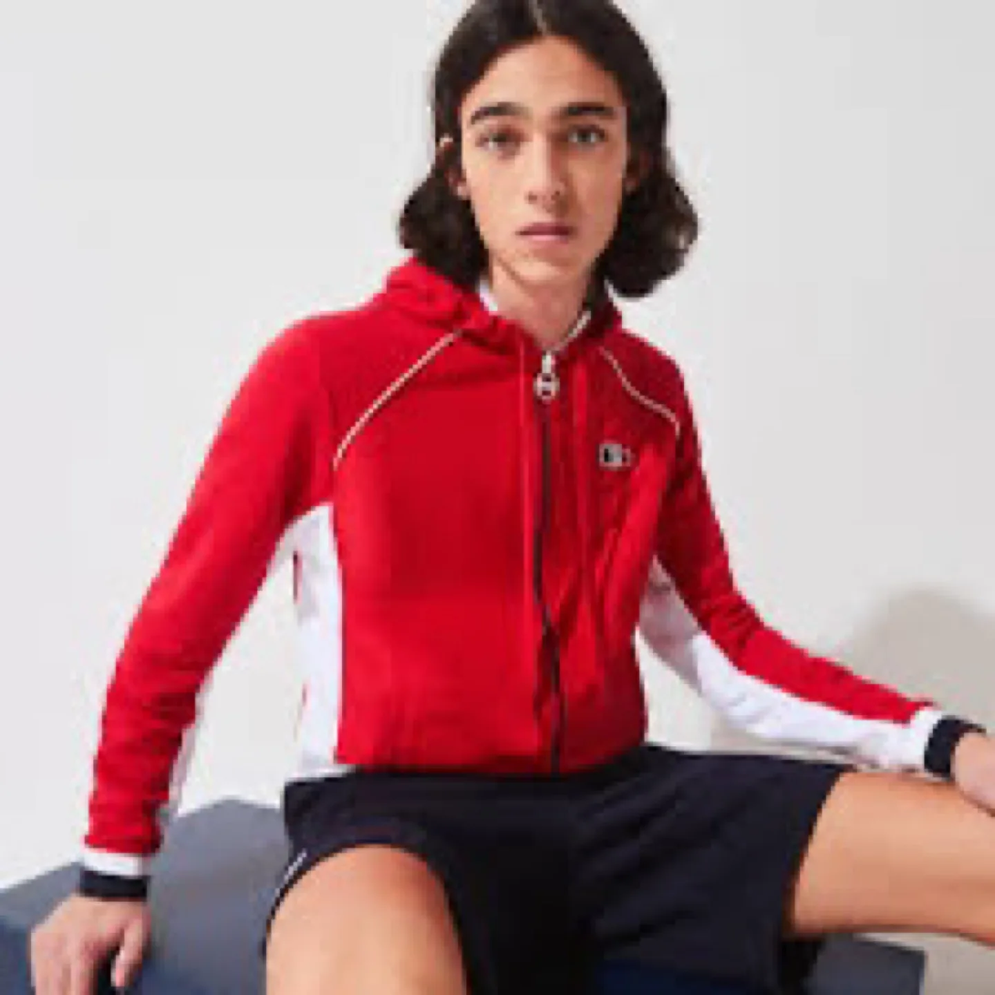 Lacoste Sport Men's Red Zip-Up Hoodie - Size XS thumbnail