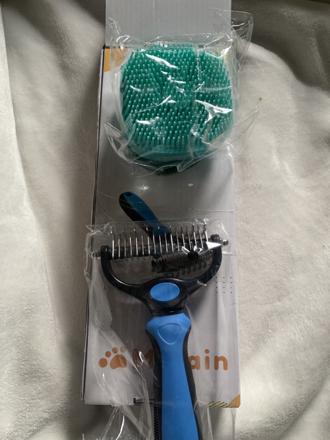 Pet Grooming Kit Bath Brush & Deshedding Comb 💚 - photo 3