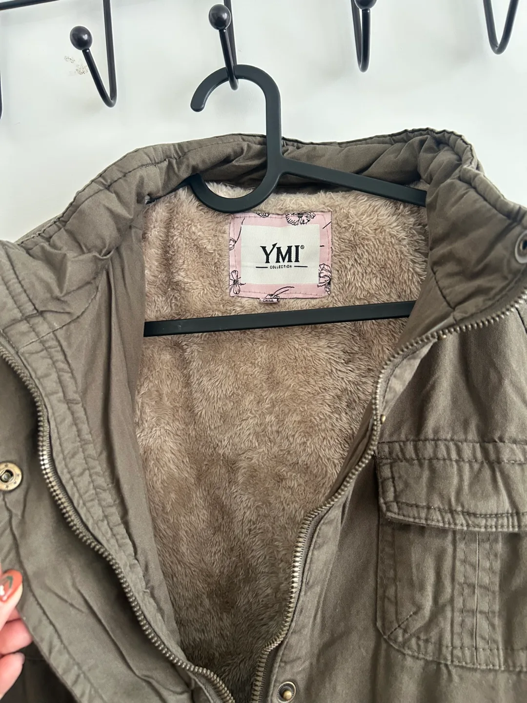 Olive Green YMI Collection Winter Jacket image indicator(3)