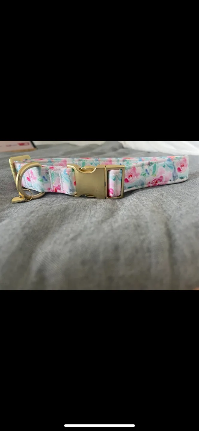 Top-Paw Dog Collar and Leash Set - Floral Print image indicator(7)