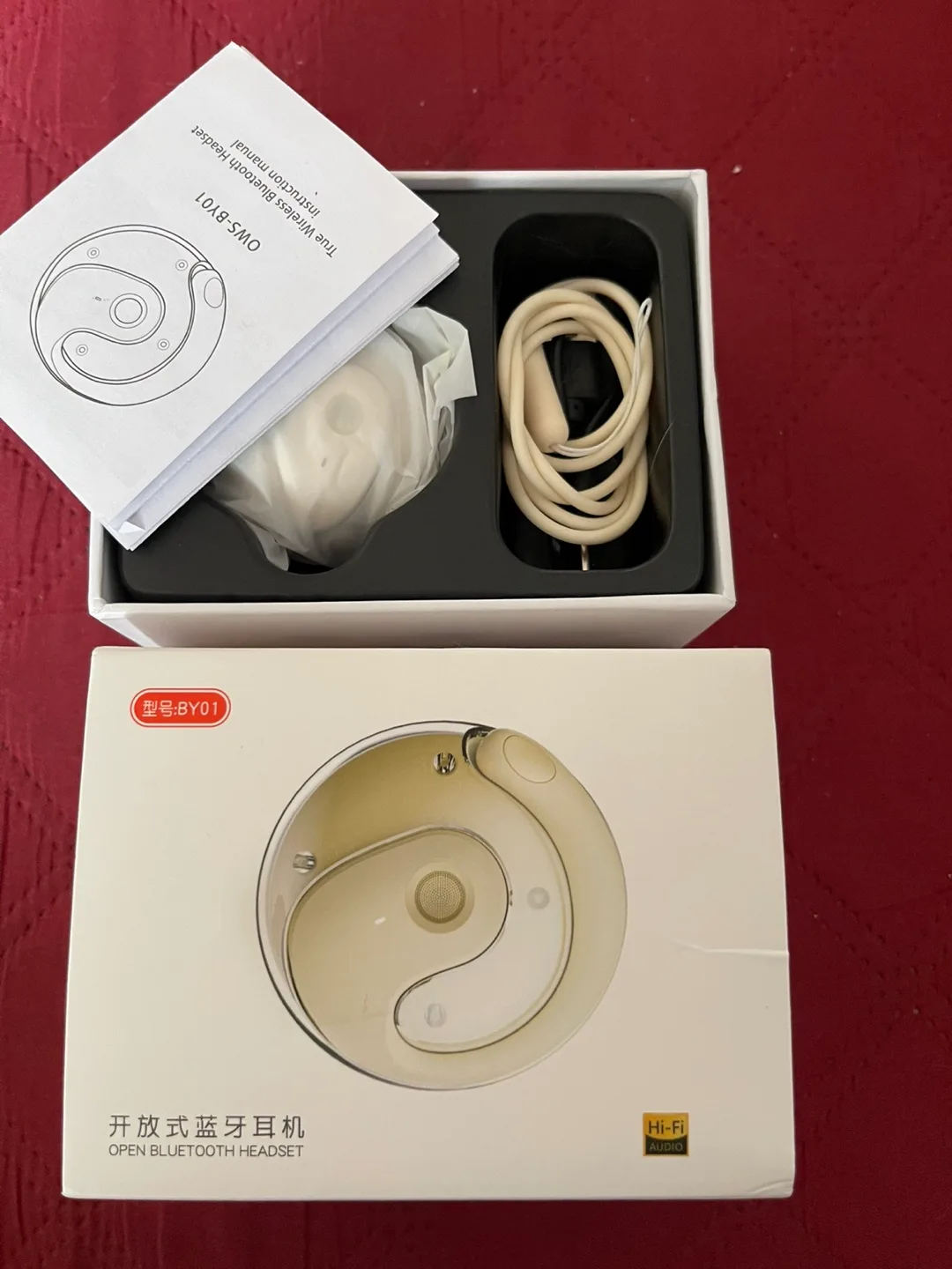 BY01 Open Bluetooth Headset - Wireless Earpiece image indicator(4)