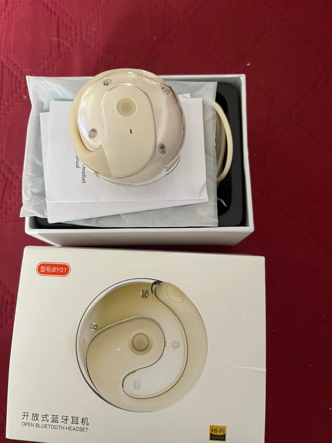 BY01 Open Bluetooth Headset - Wireless Earpiece image indicator(2)