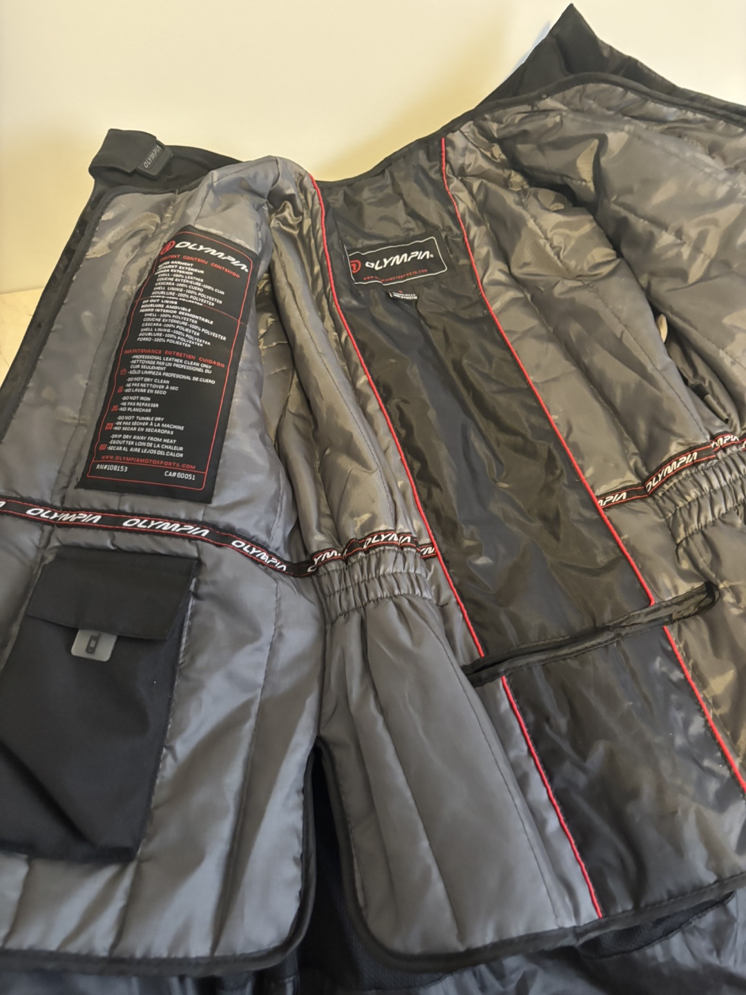 Olympia Men's Black and Neon Yellow Motorcycle Jacket - photo 2