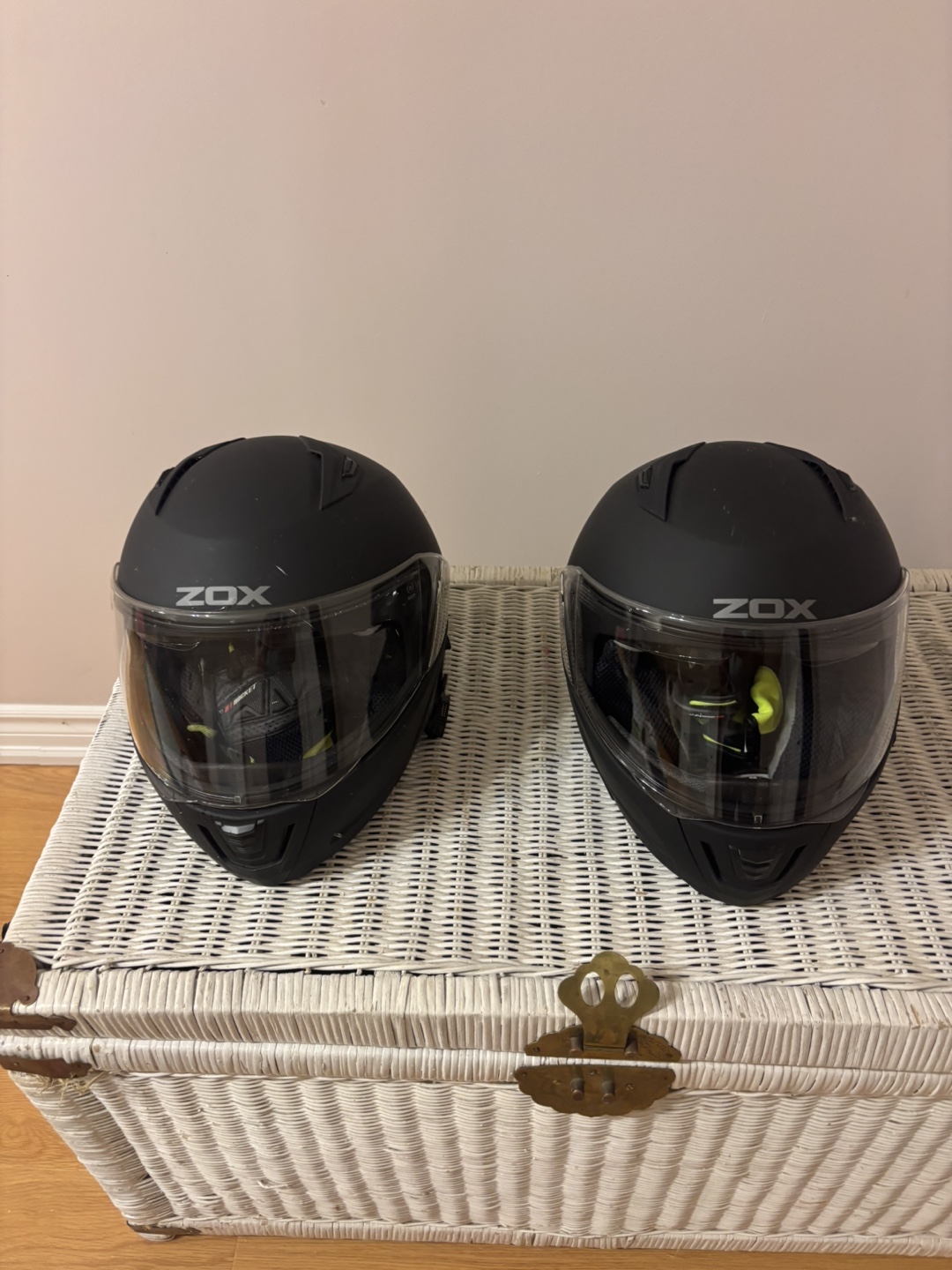 Pair of ZOX Matte Black Helmets - photo 2
