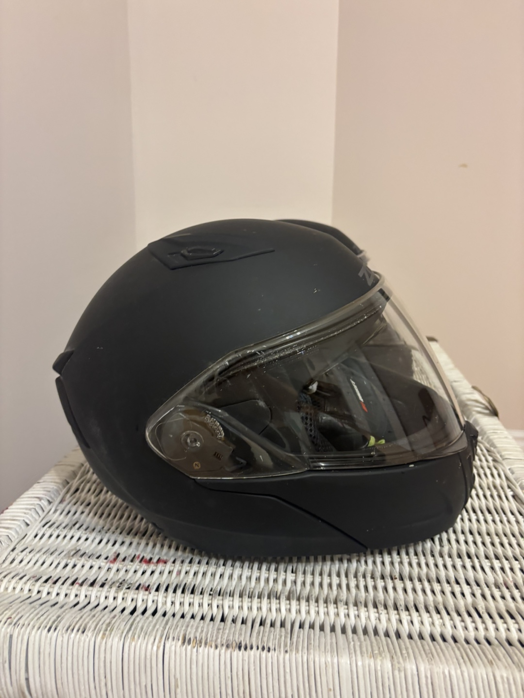 Pair of ZOX Matte Black Helmets