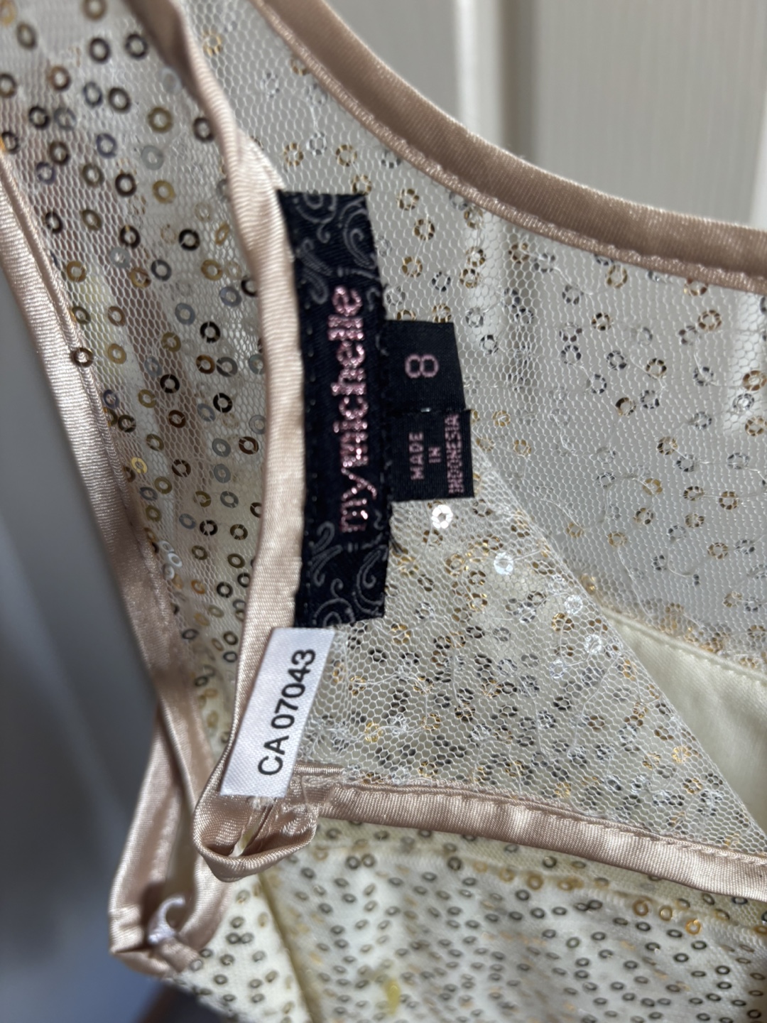 Girls' Size 8 My Michelle Sequined Dress - photo 3