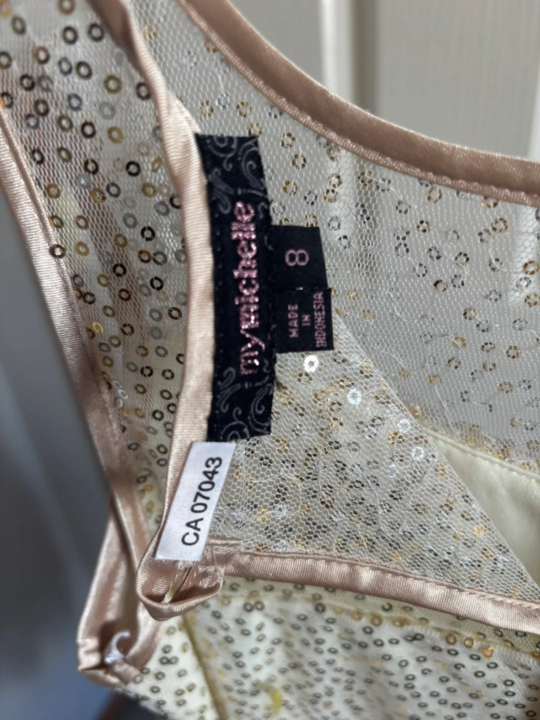 Girls' Size 8 My Michelle Sequined Dress image indicator(3)