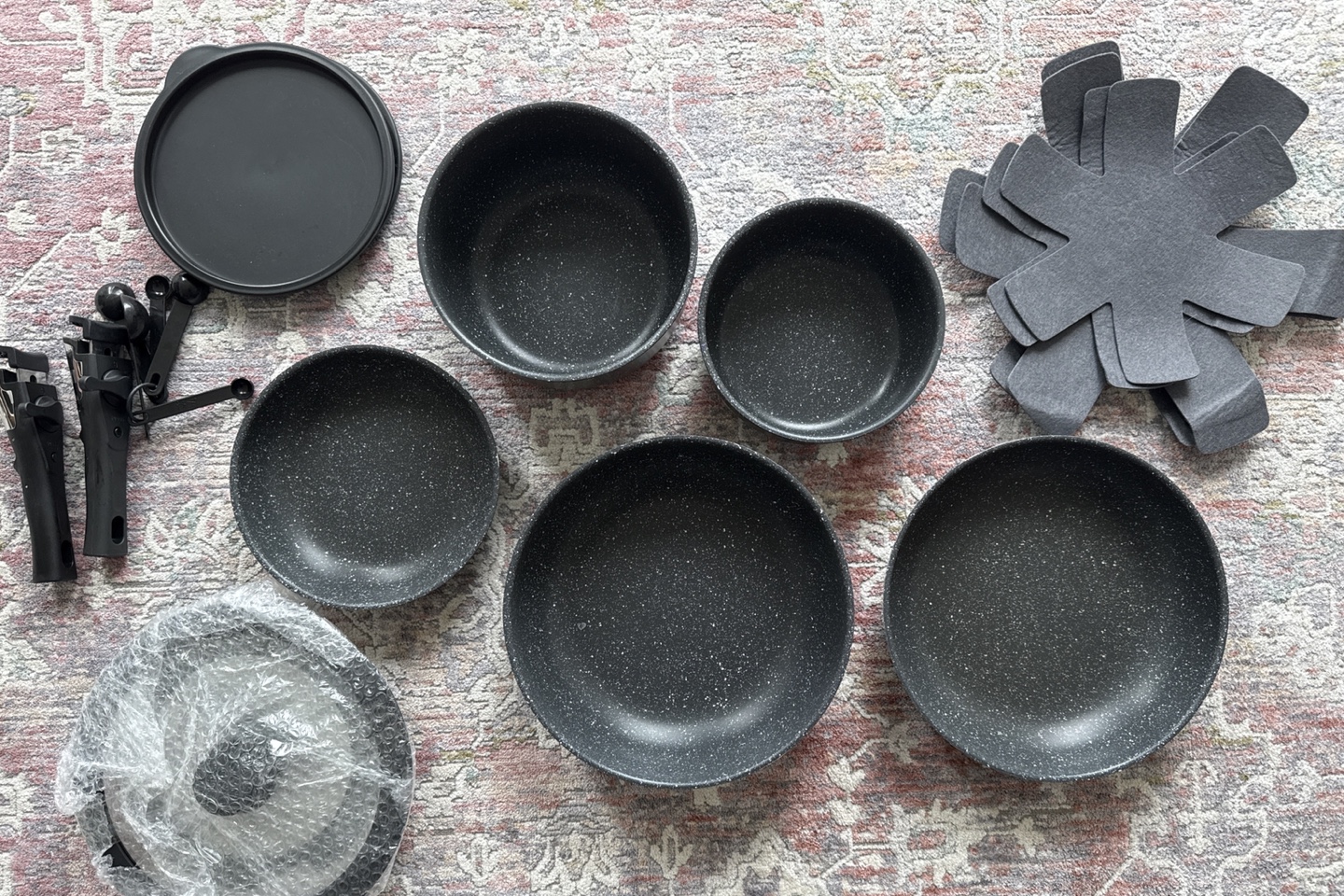 15-Piece Granite Cookware Set with Detachable Handles - photo 4