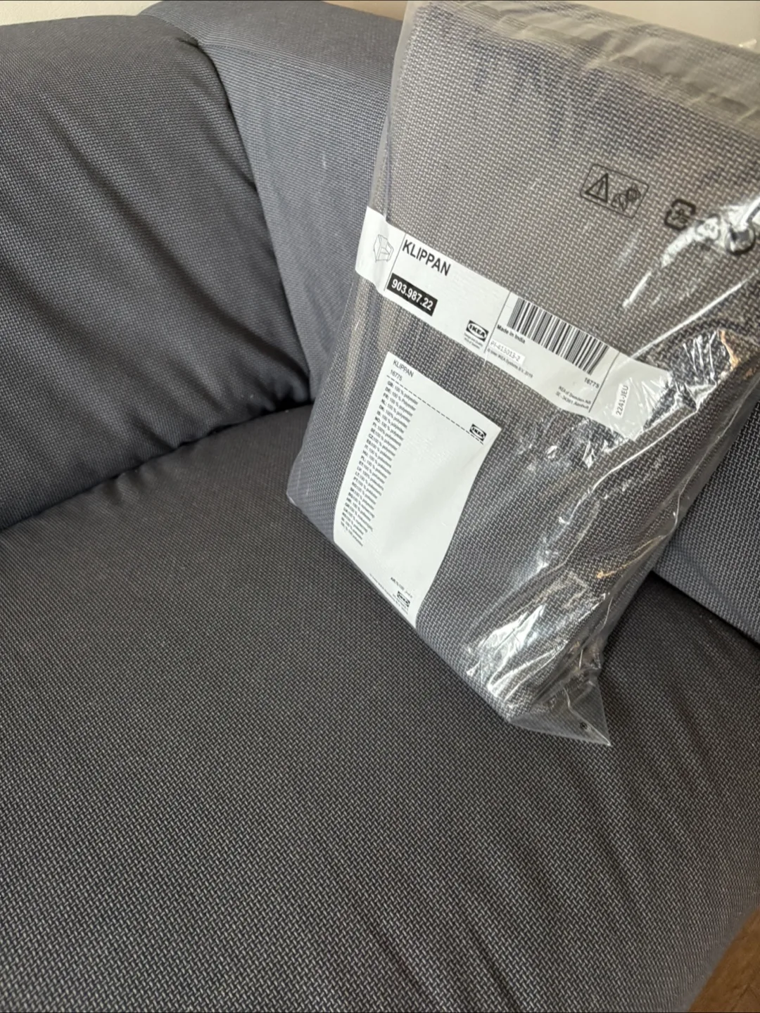 Sofa Ikea KLIPPAN Loveseat - Grey image indicator(3)
