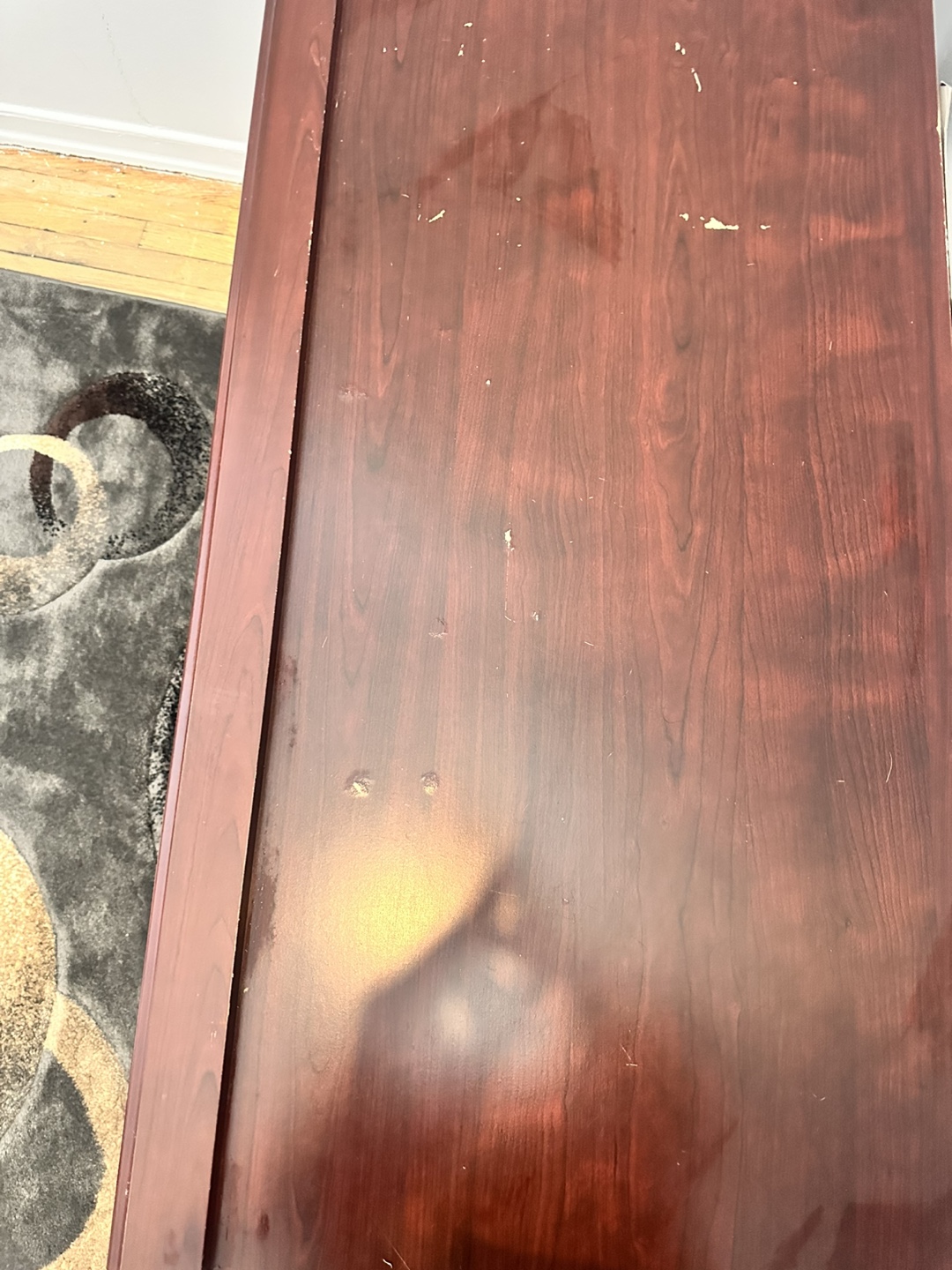 **Moving Sell ** Dark Wood TV Stand with Storage - photo 2