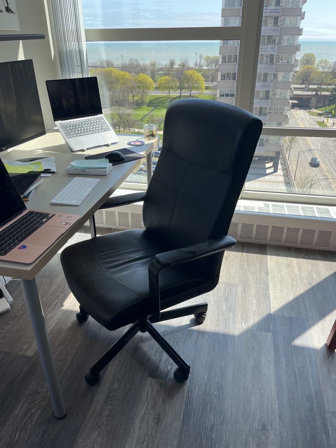 Black Leather Office Chair