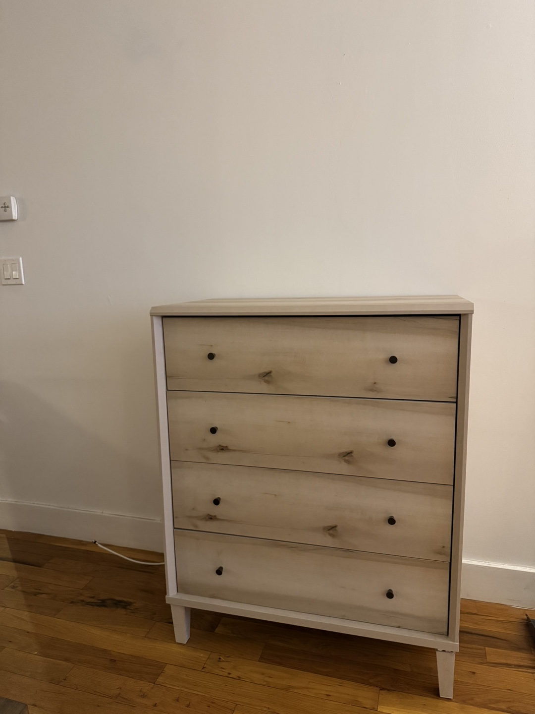 Four Drawer Dresser - Light Wood