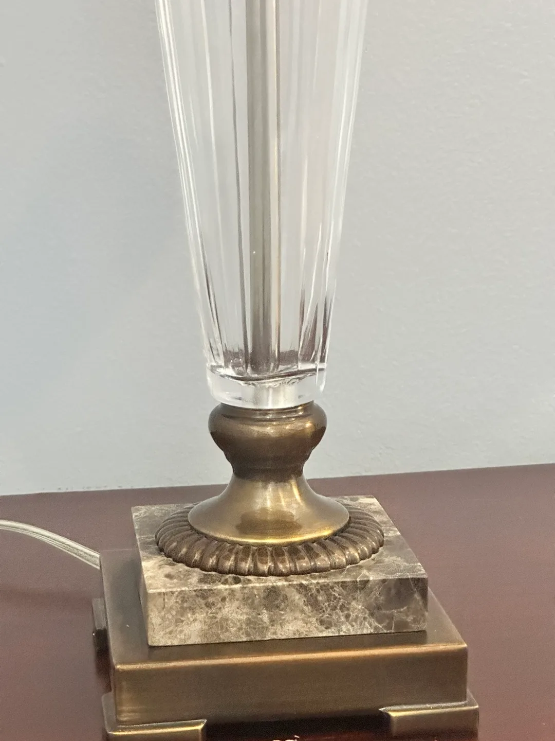 Elegant Crystal Table Lamp with Beige Shade image indicator(2)