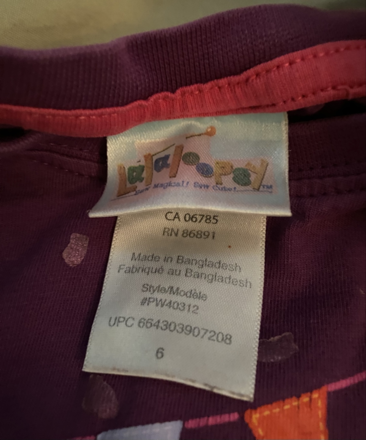 Lalaloopsy Girls Long Sleeve Shirt Size 6 - photo 2