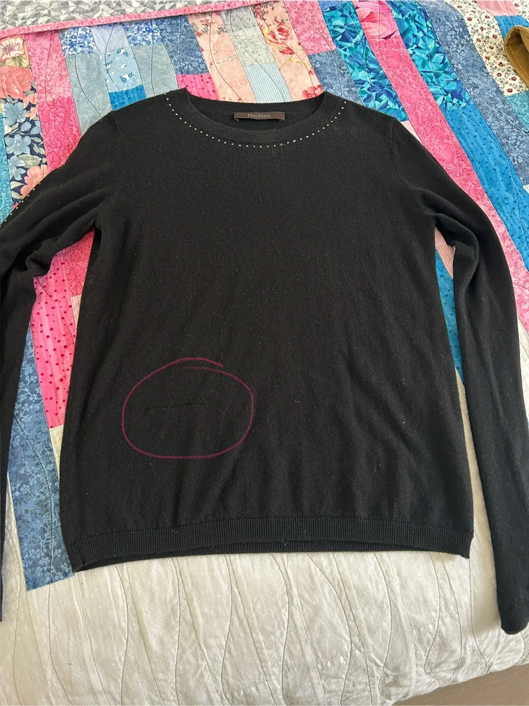 MaxMara Black cashmere and silk sweater image indicator(5)