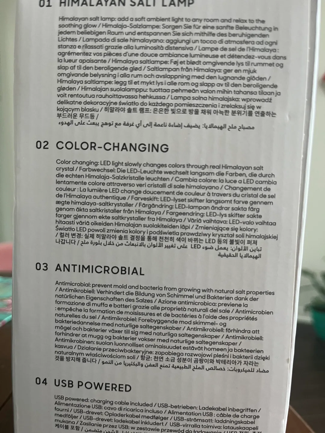 Sharper Image Himalayan Salt Lamp - Color Changing LED Light image indicator(2)