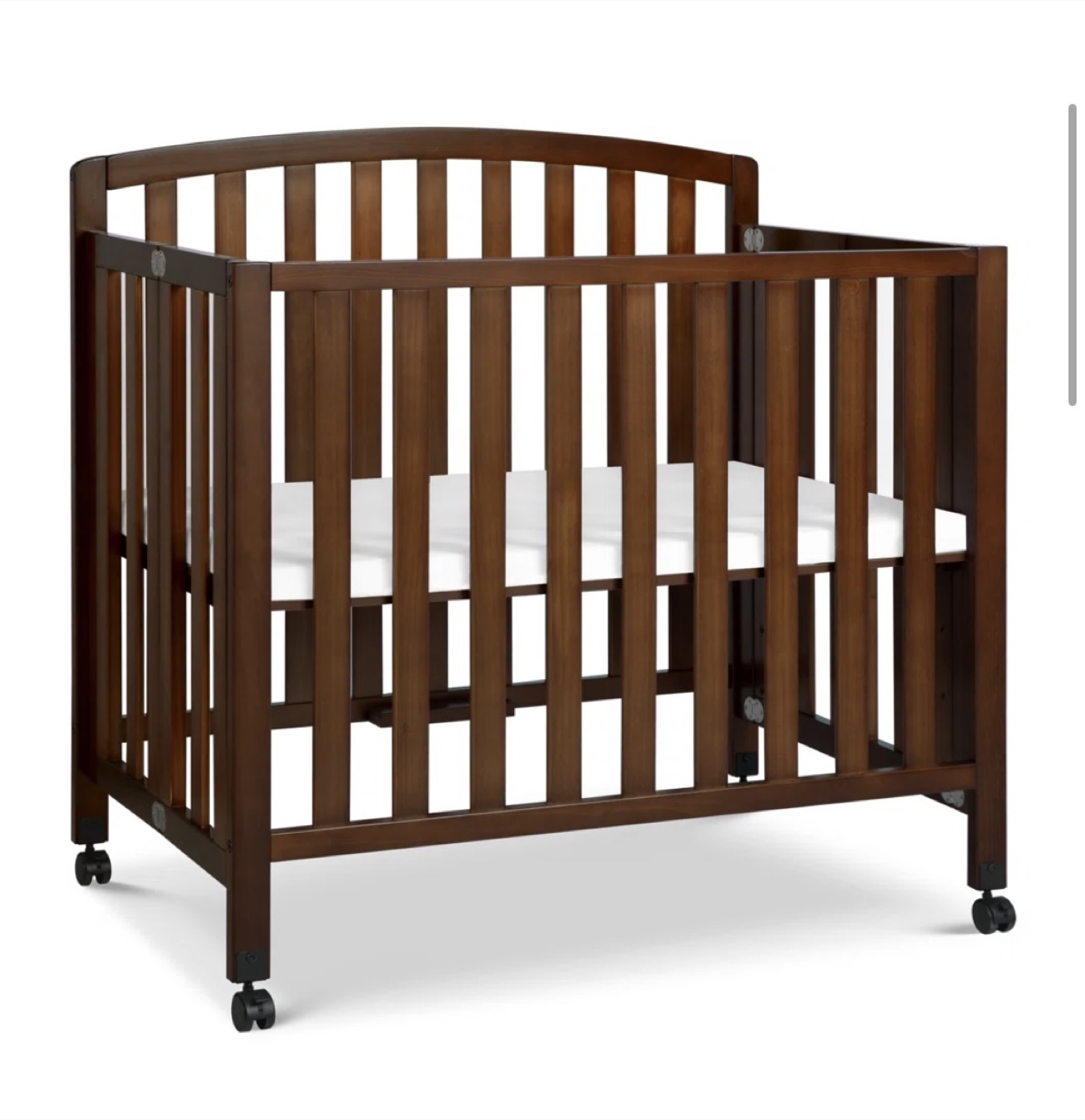 DaVinci Dylan 3-in-1 Mini Convertible Portable Crib - Espresso