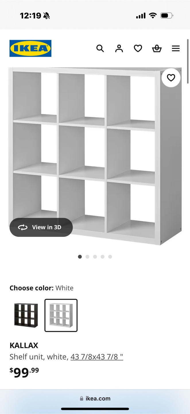 IKEA Kallax White Shelving Unit (original100dollars) - photo 3